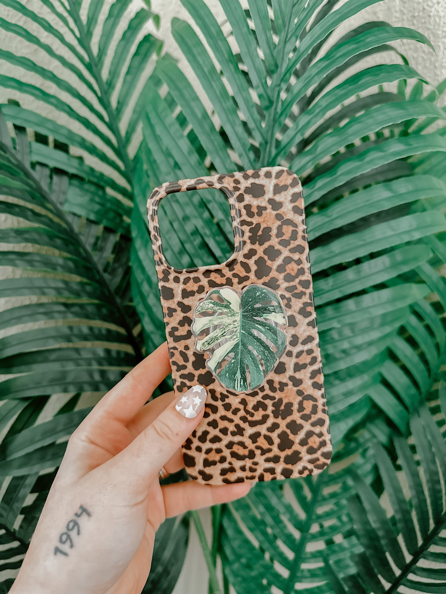 iPhone 14 pro max case and pop socket. Leopard print iPhone case. Monstera leaf  pop socket. Jungle phone theme. Aesthetic phone.

#LTKU #LTKFind #LTKSeasonal