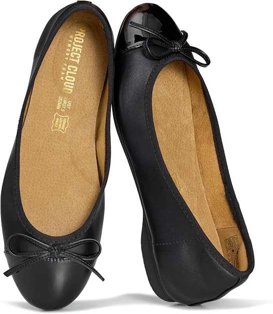 Ballet Flats for Women - Leather Insole Womens Flats Shoes | Amazon (US)