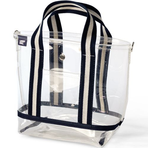 Clear Pocket Tote - Lands' End - Ivory | Lands' End (US)