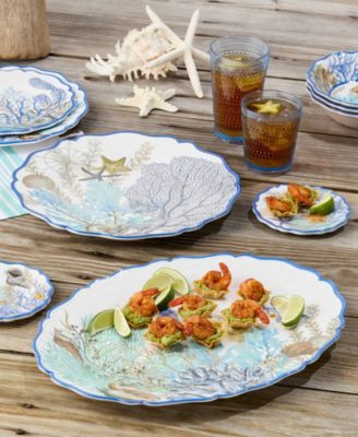 Certified International Blue Lagoon Melamine Dinnerware Collection | Macy's