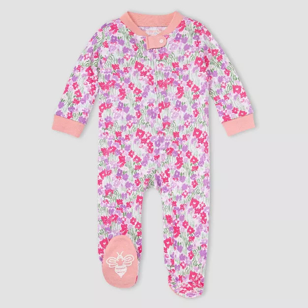 Burt's Bees Baby® Girls' Flower Fields Sleep N' Play - Lilac Purple | Target