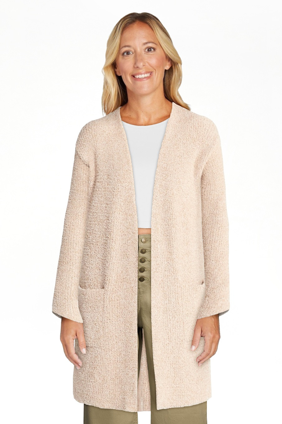 Time and Tru Women’s and Women’s Plus Super Soft Longline Cardigan Sweater, Lightweight, Size... | Walmart (US)