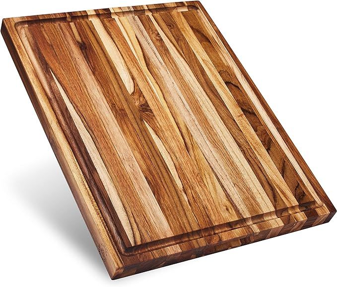 Sonder Los Angeles, Large Teak Wood Cutting Board with Juice Groove, Reversible 18x14x1.25 in (Gi... | Amazon (US)