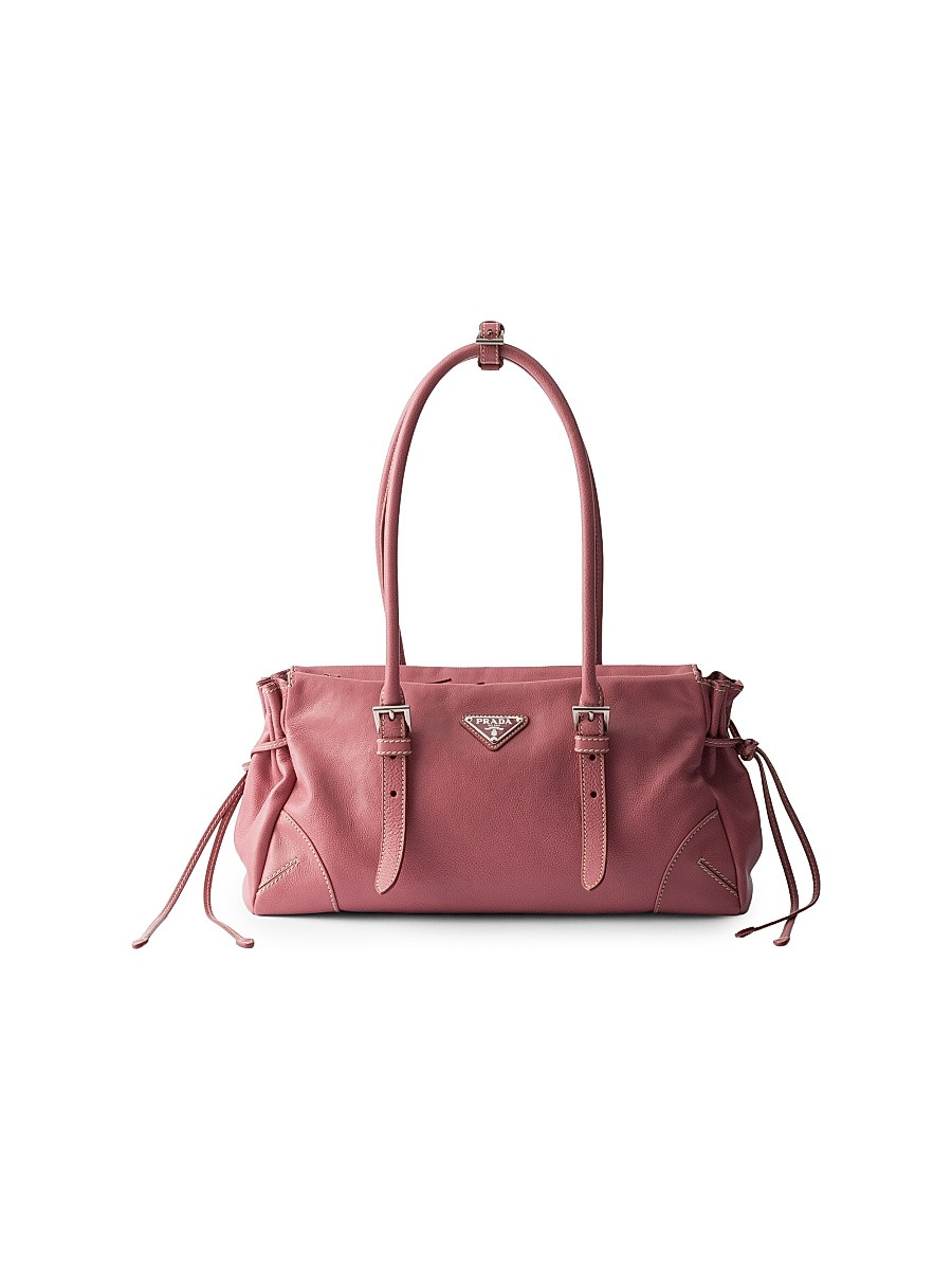 Women's Medium Antiqued Leather Shoulder Bag - Pink | Saks Fifth Avenue