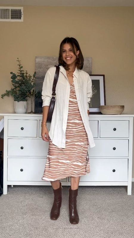 Dresses for fall, fall outfit inspo, dress and boots outfit, fall outfit ideas 