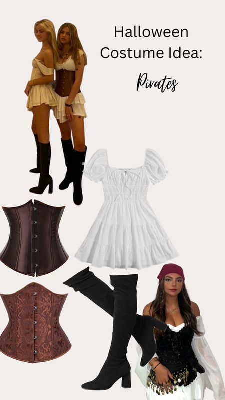 Halloween Costume Idea: Pirate Costume with corset, white dress, and tall boots from Amazon 

#LTKSeasonal #LTKunder50 #LTKHalloween