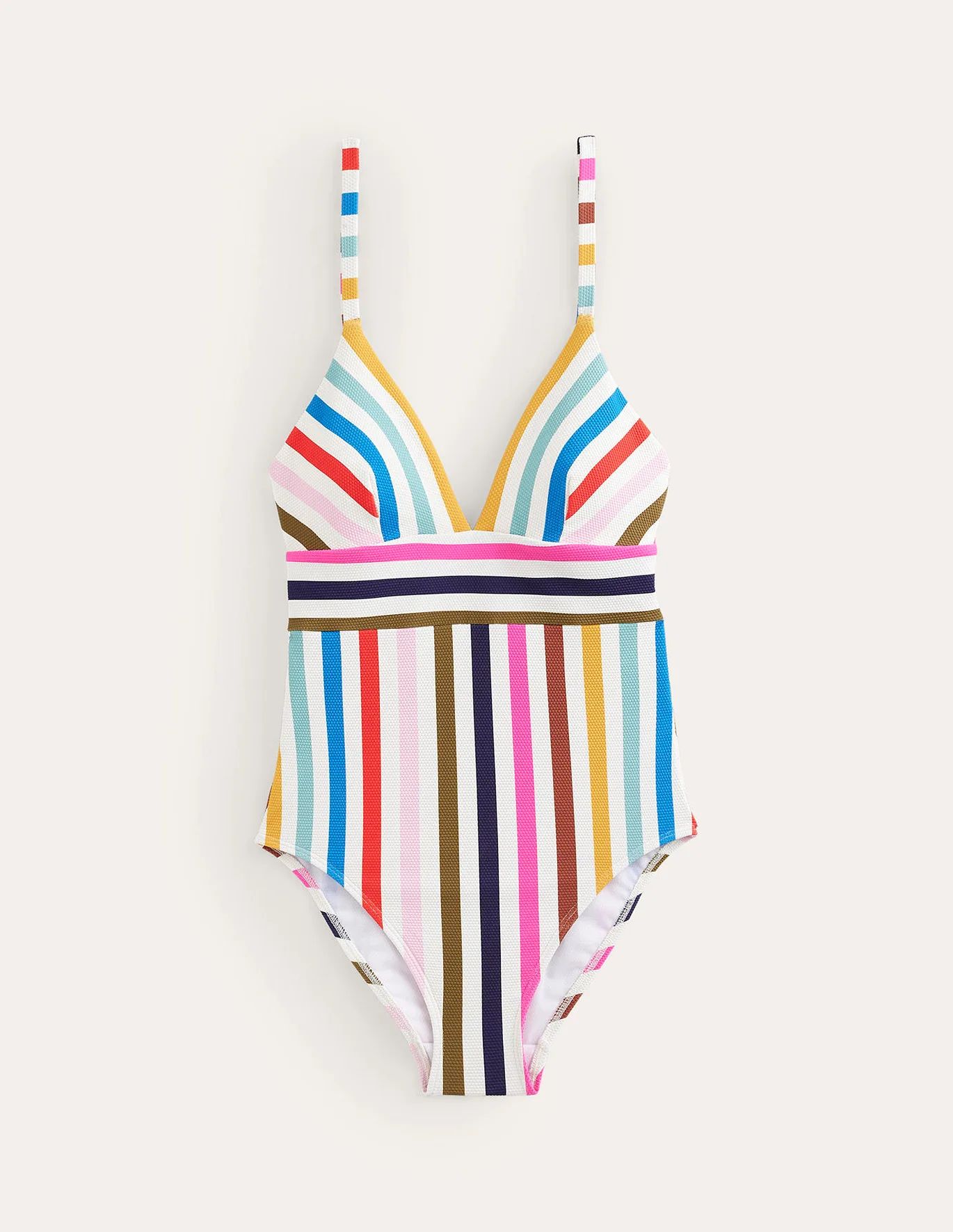 Arezzo V-neck Panel Swimsuit | Boden (US)