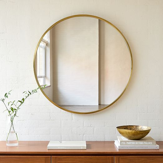 Metal Frame Round Wall Mirror | West Elm (US)
