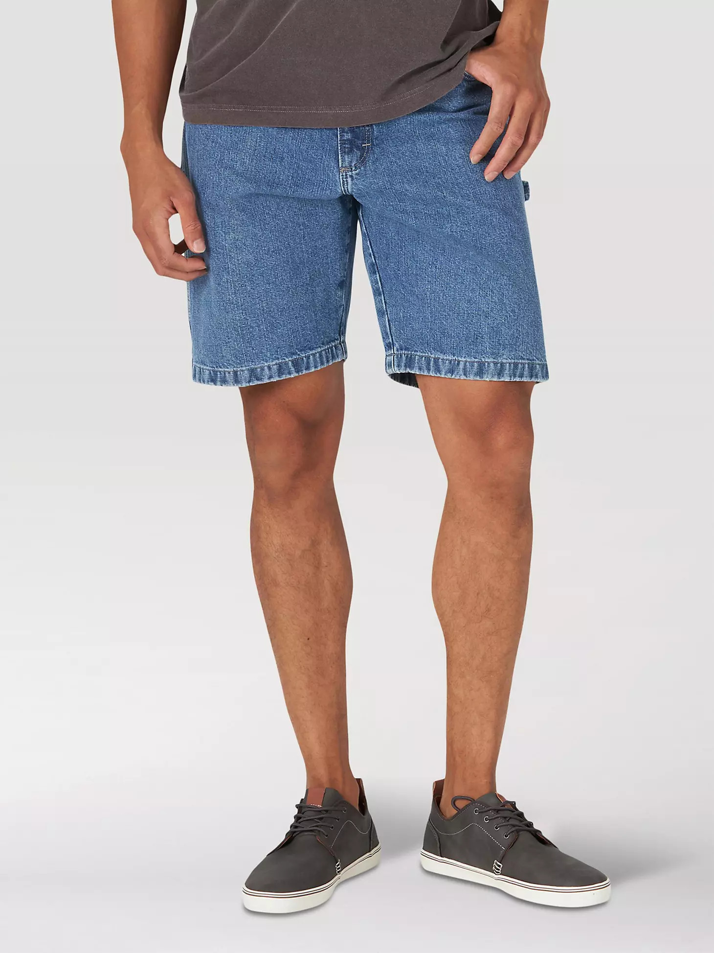 Men's Wrangler Authentics® Loose Fit Carpenter Short in Light Stonewash | Wrangler
