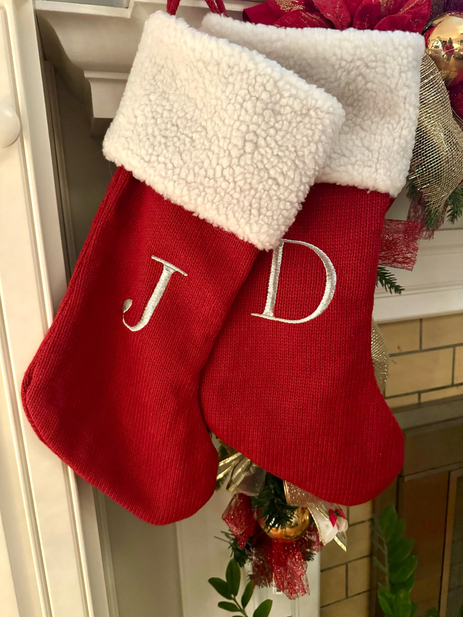 Decorating for Christmas always makes my house feel more like a home- and I love anything personalized. We got these stockings from a family friend for an engagement party gift! So fun to think back on that party every year now when we decorate!

#LTKSeasonal #LTKGiftGuide #LTKHoliday