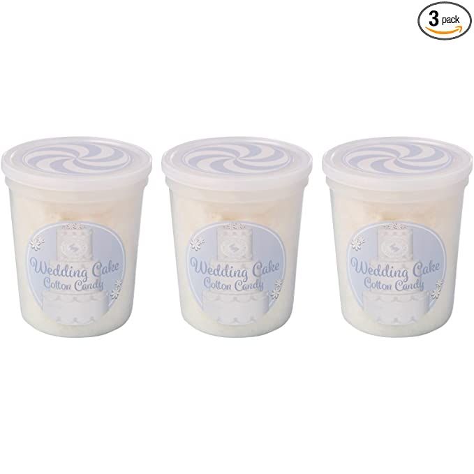 Wedding Cake Gourmet Flavored Cotton Candy (3 Pack) – Unique Idea for Holidays, Birthdays, Gag ... | Amazon (US)