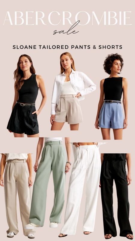 Abercrombie sale picks. 20% off Sloane trousers and shorts. Come in linen too! Tons of colors. I sized up one size in the trousers. 

#LTKsalealert #LTKfindsunder100