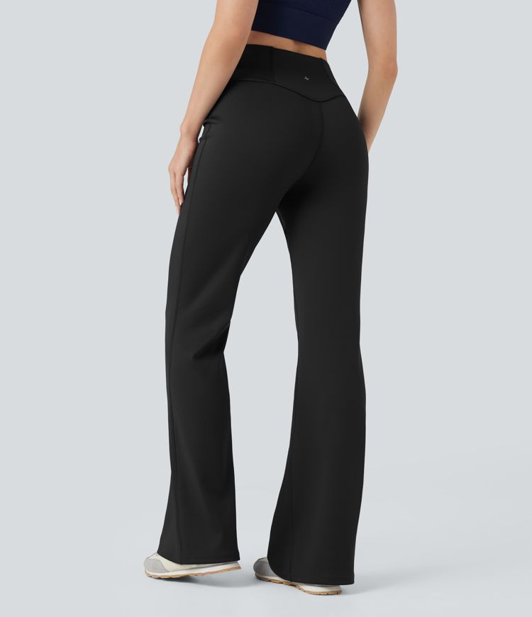Women’s High Waisted Sheen Yoga Flare Pants with Pockets - Halara | HALARA