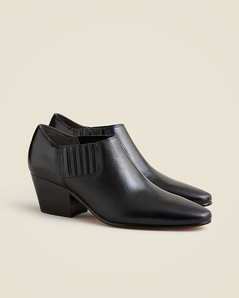 Piper low ankle boots in leather | J. Crew US