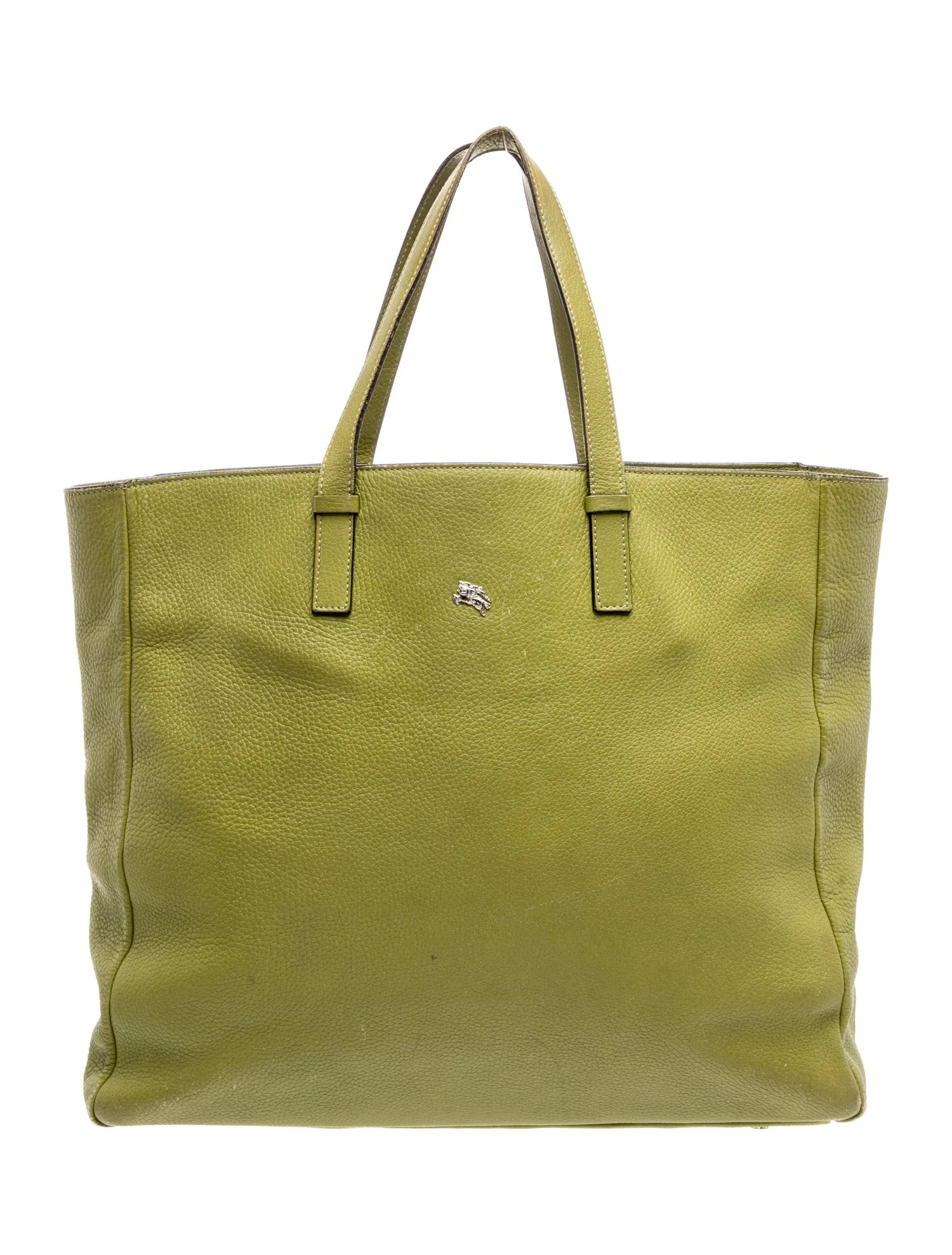 Burberry London Leather Tote - Green Totes, Handbags - BUR577792 | The RealReal | The RealReal