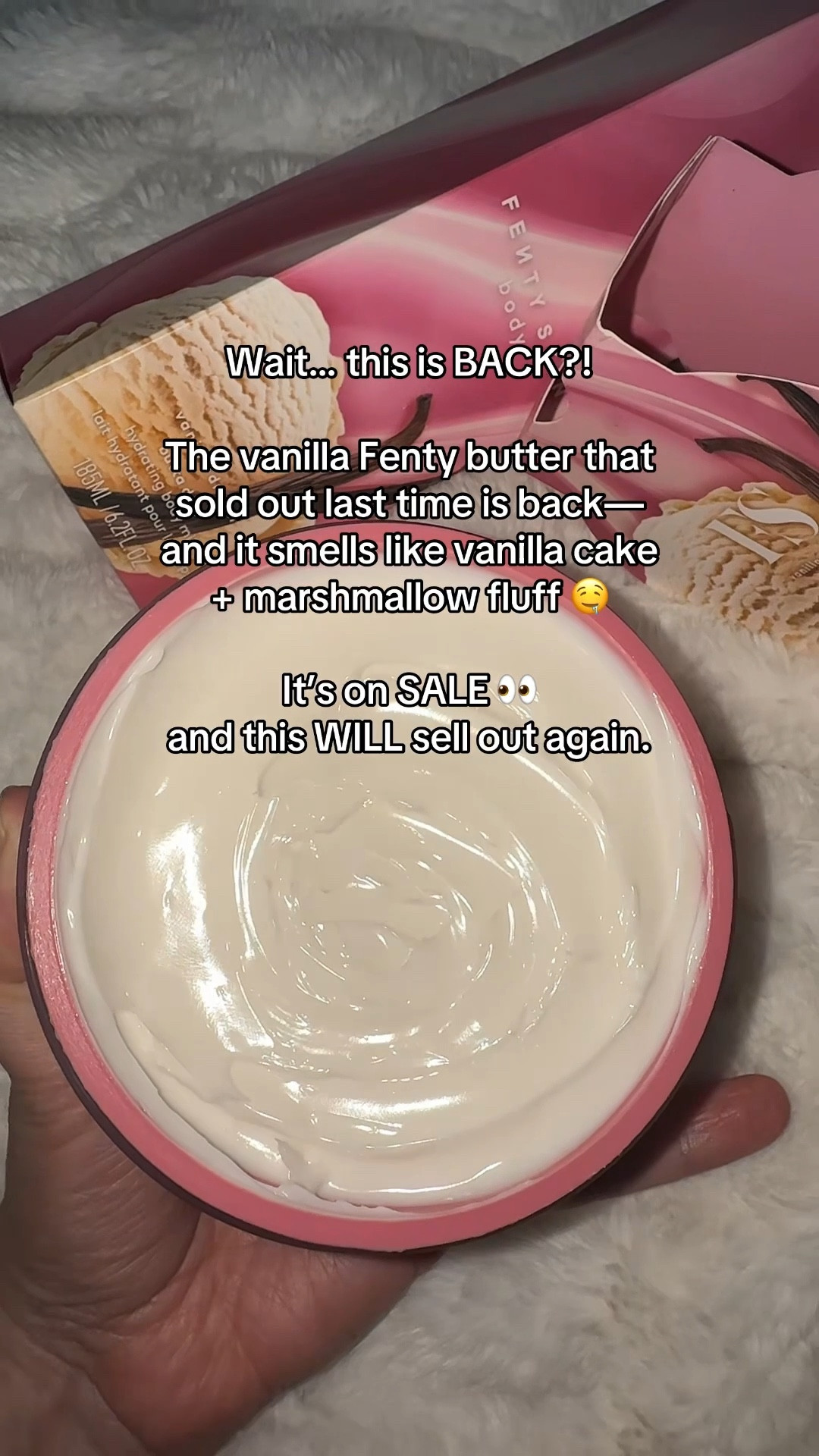 Vanilla Gourmand girlies this is a must-have to add to your vanilla layering routine. This Fenty Butta Drop Vanilla Dream sells out everywhere fast though! So run 🏃🏽‍♀️ 💨 

#LTKselfcare #LTKBeauty #LTKOver40