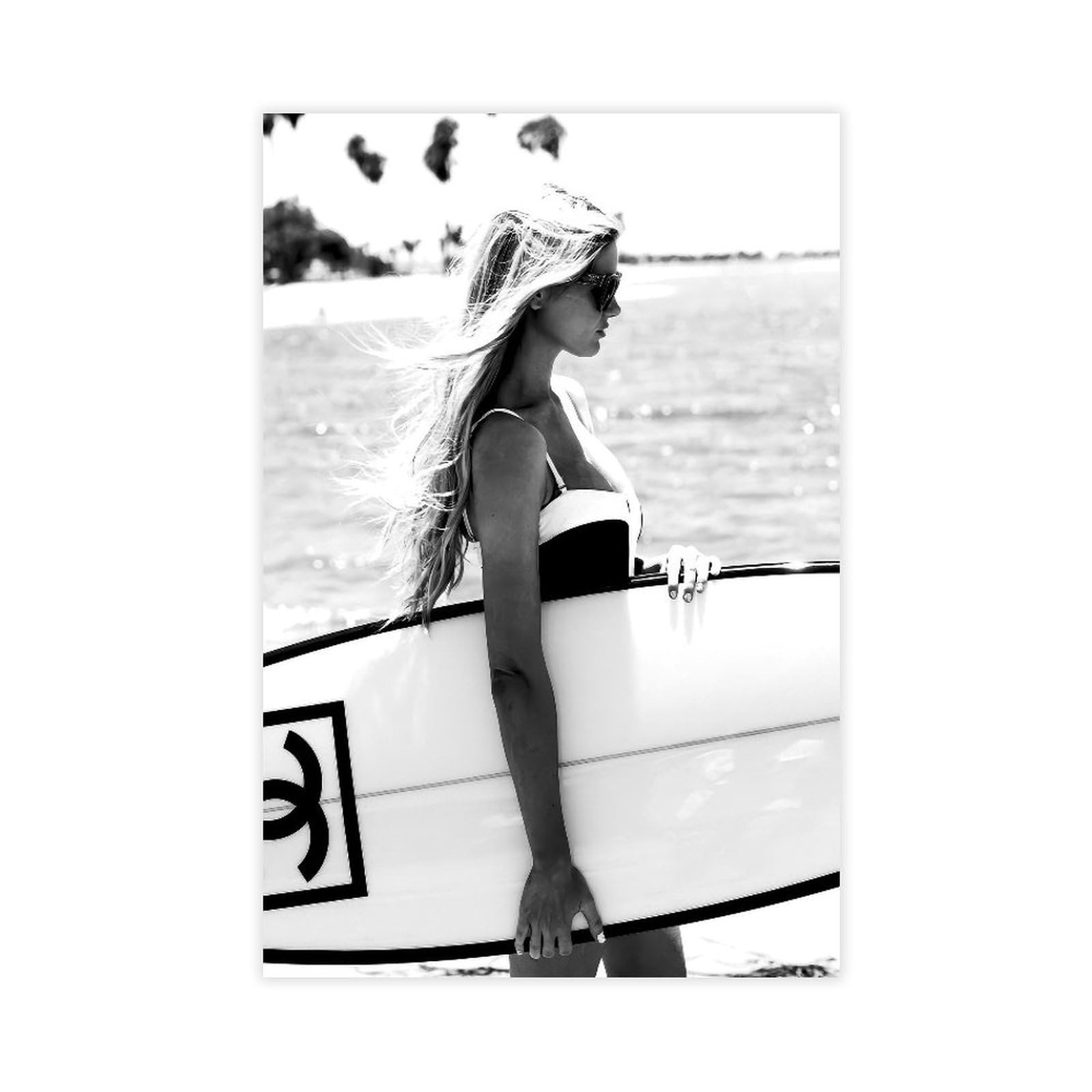 Hazzzey High Fashion Poster Trendy Black and White Wall Art Luxury Feminist Canvas Prints Beautif... | Amazon (US)