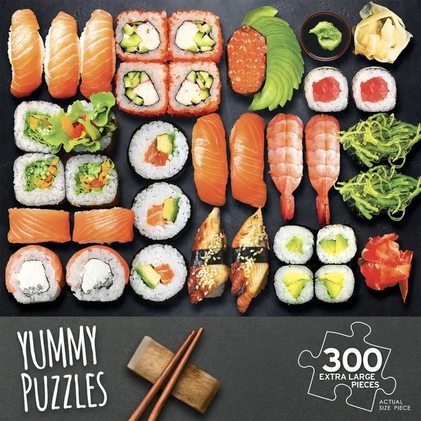Cra-Z-Art Yummy 300 XL Piece Jigsaw Puzzle - Sushi Time - Walmart.com | Walmart (US)