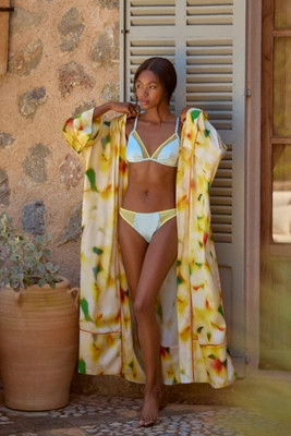 LyreBird Satin Maxi Robe | Anthropologie (US)