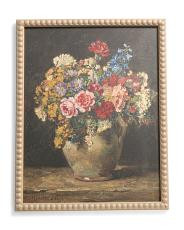 16x20 Bouquet On Wooden Table With Fancy Gold Frame Wall Art | TJ Maxx