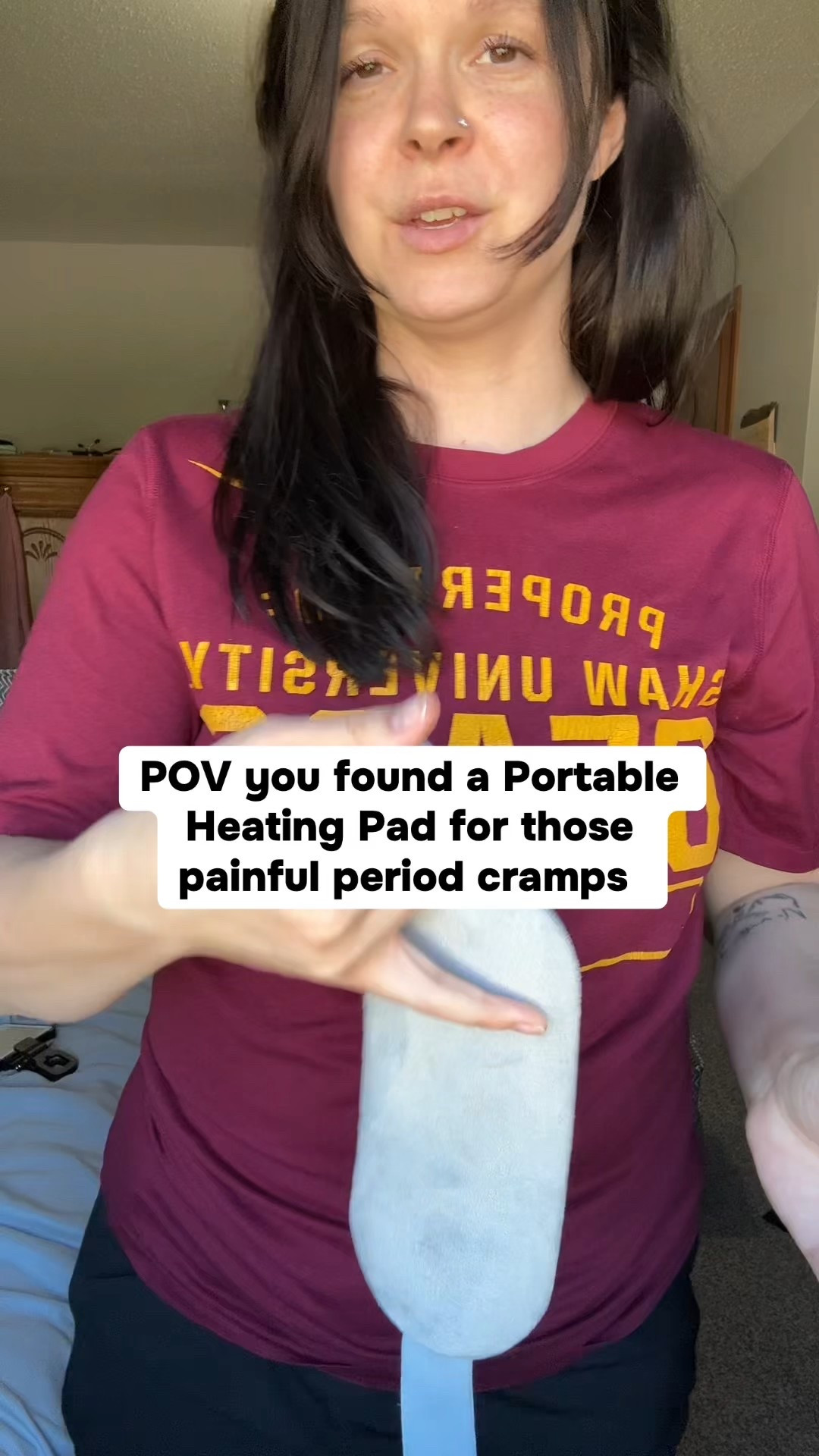 Being a girl sucks sometimes, but this portable heating pad makes it a little more bearable! #portableheatingpad #periodpain #mothernature #painrelief

#LTKActive #LTKFindsUnder50 #LTKSaleAlert