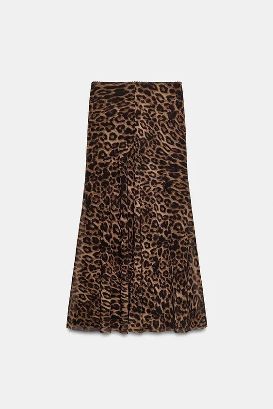 ANIMAL PRINT TULLE SKIRT | Zara US