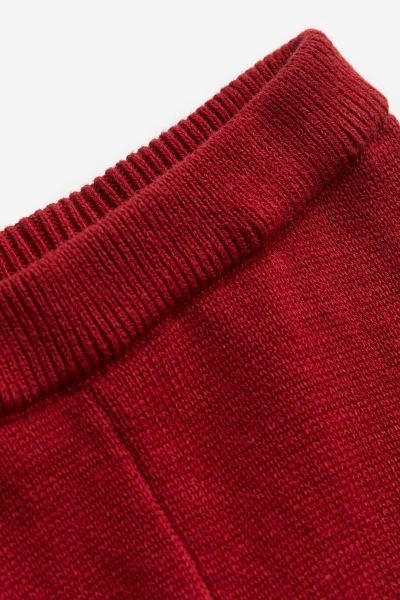 2-piece Knit Set - Dark red - Kids | H&M US | H&M (US + CA)