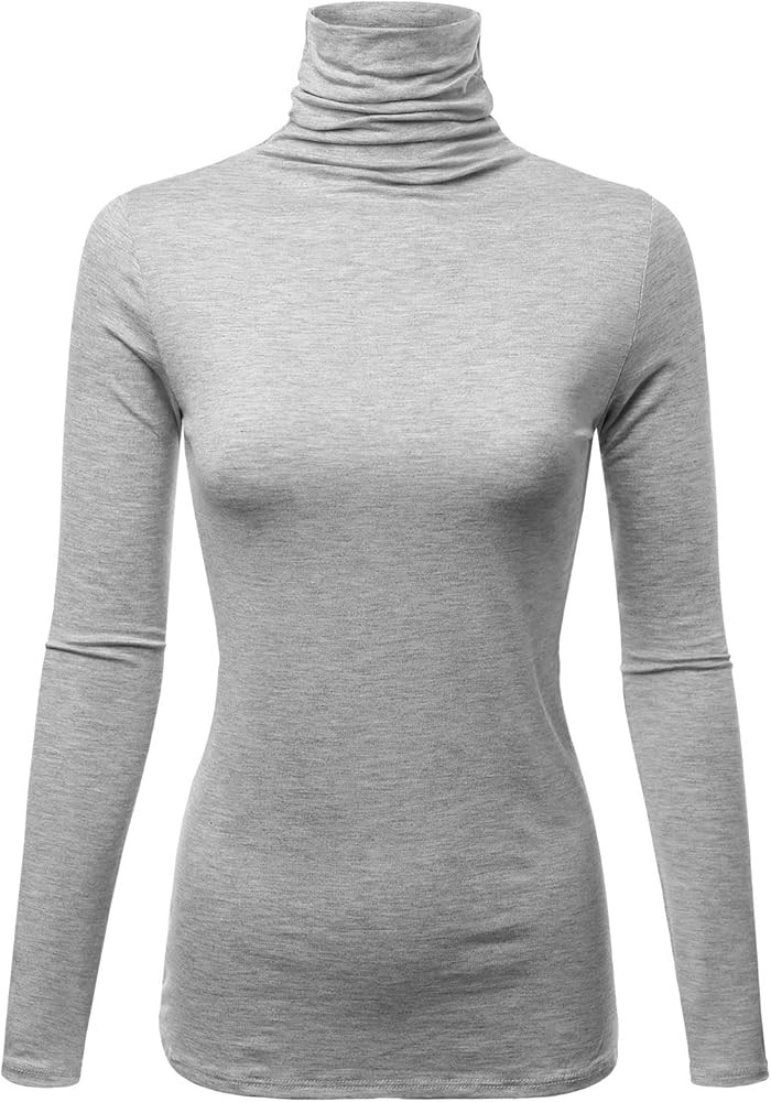 FASHIONOLIC Womens Premium Long Sleeve Turtleneck Lightweight Pullover Top Sweater (S-3X, Made in... | Amazon (US)