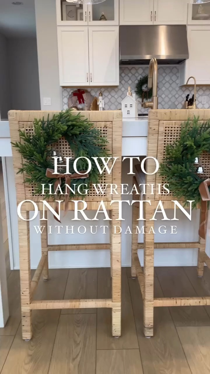 If you’re like me and you really want to hang wreaths on your chairs but they’re rattan and you’re afraid a command hook will damage it, this reel is for you!! 

All you need is some floral wire and scissors and about 10 minutes and voila! You’re set! 🙌 
 

#chairwreaths #howto #christmaswreaths #diyhomedecor #barstoolwreaths #modernchristmas

#LTKHoliday #LTKHome #LTKSeasonal