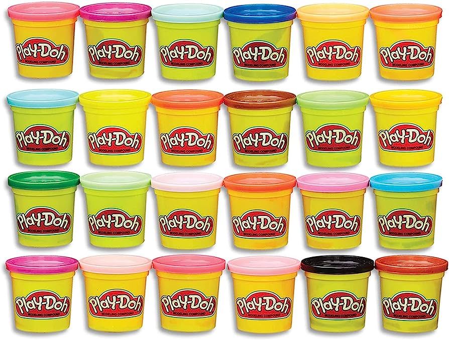 Play-Doh Modeling Compound 24-Pack Case of Colors, Party Favors, Non-Toxic, Multi-Color, 3-Ounce ... | Amazon (US)