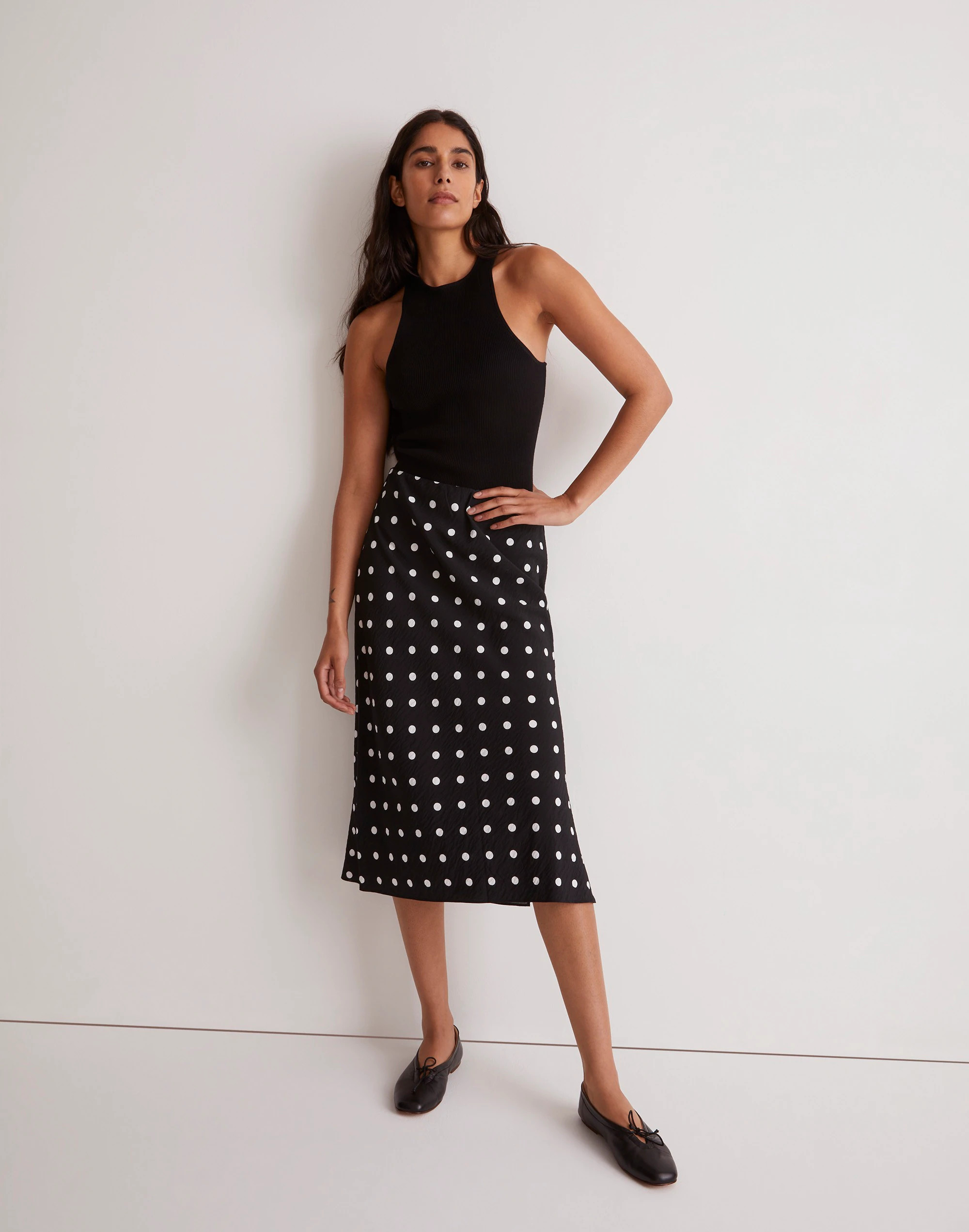 The Layton Midi Slip Skirt | Madewell