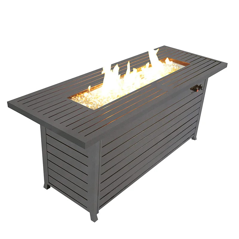 Adela Aluminum Propane Fire Pit Table | Wayfair North America