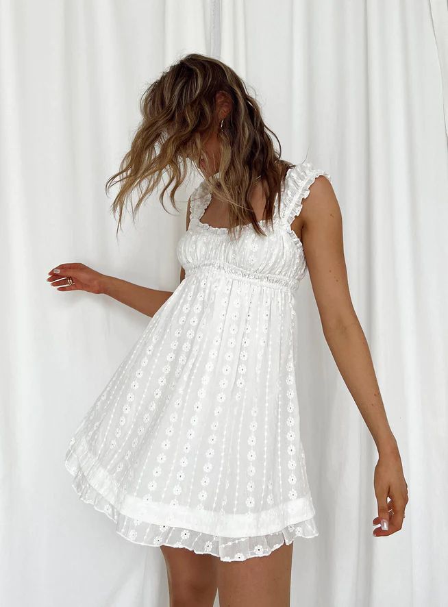 Carlita Mini Dress White | Princess Polly US