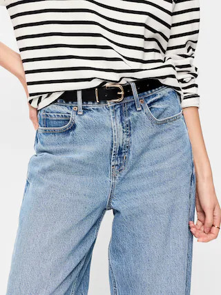 Classic Faux-Leather Belt | Old Navy (CA)