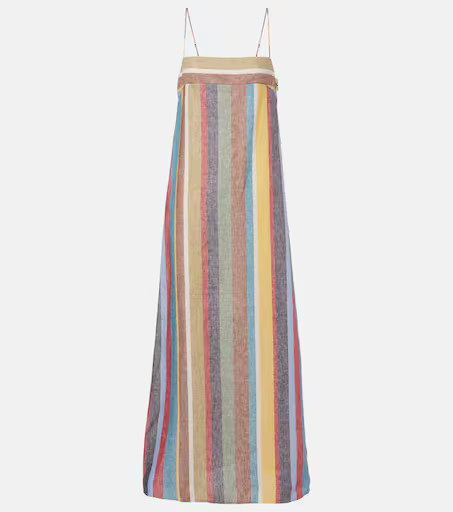 Laura striped linen maxi dress | Mytheresa (UK)