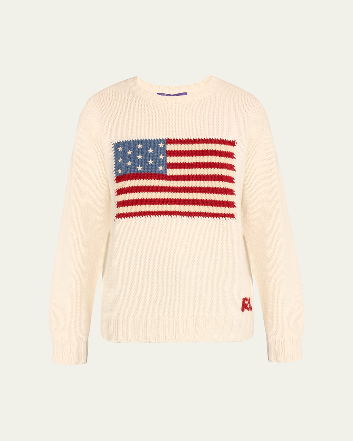 Flag Crewneck Cashmere Sweater | Bergdorf Goodman