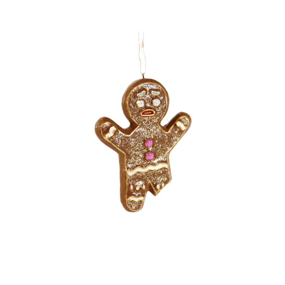 Gingerbread Man Ornament | Pink Antlers