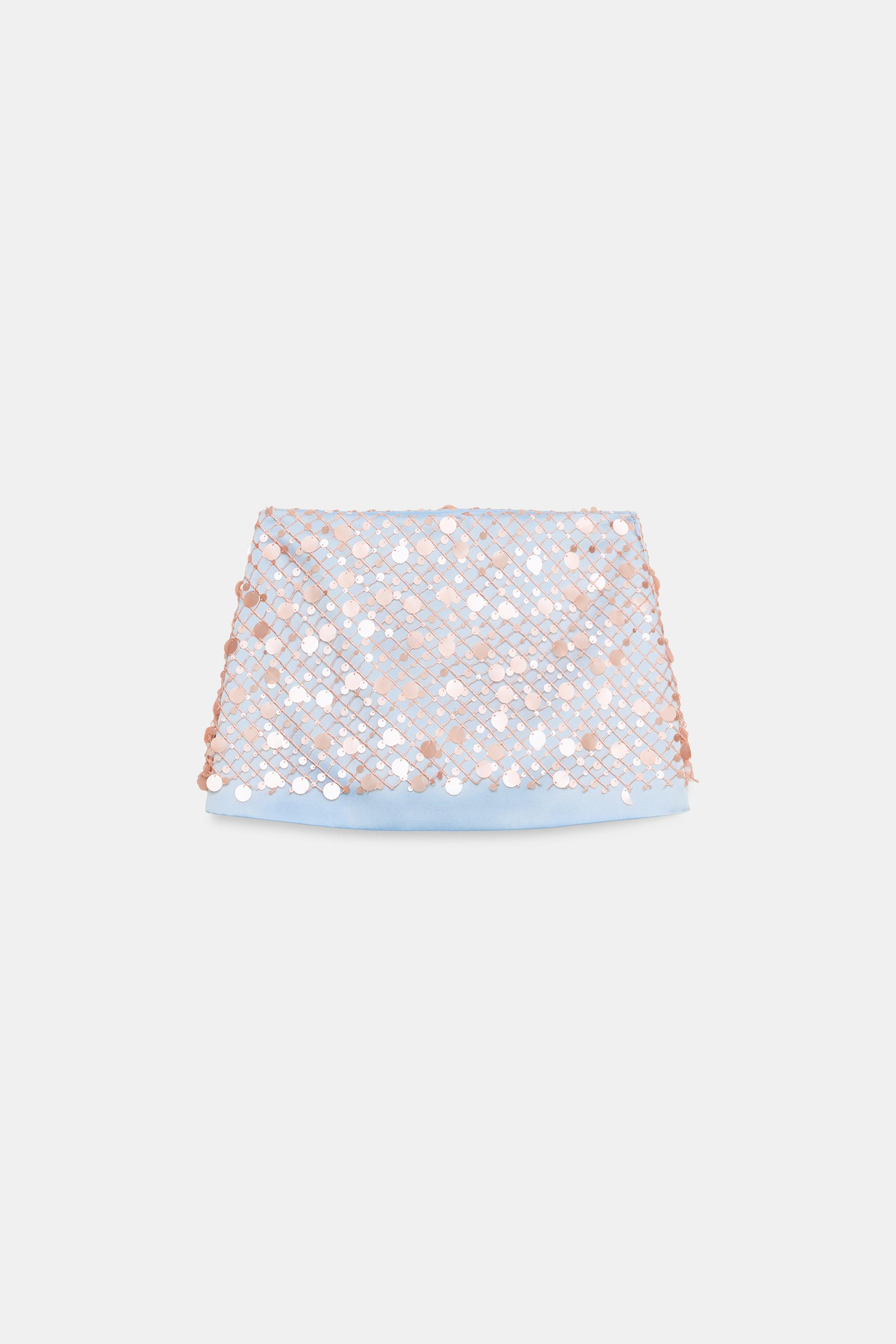 SEQUIN MINI SKIRT | Zara US