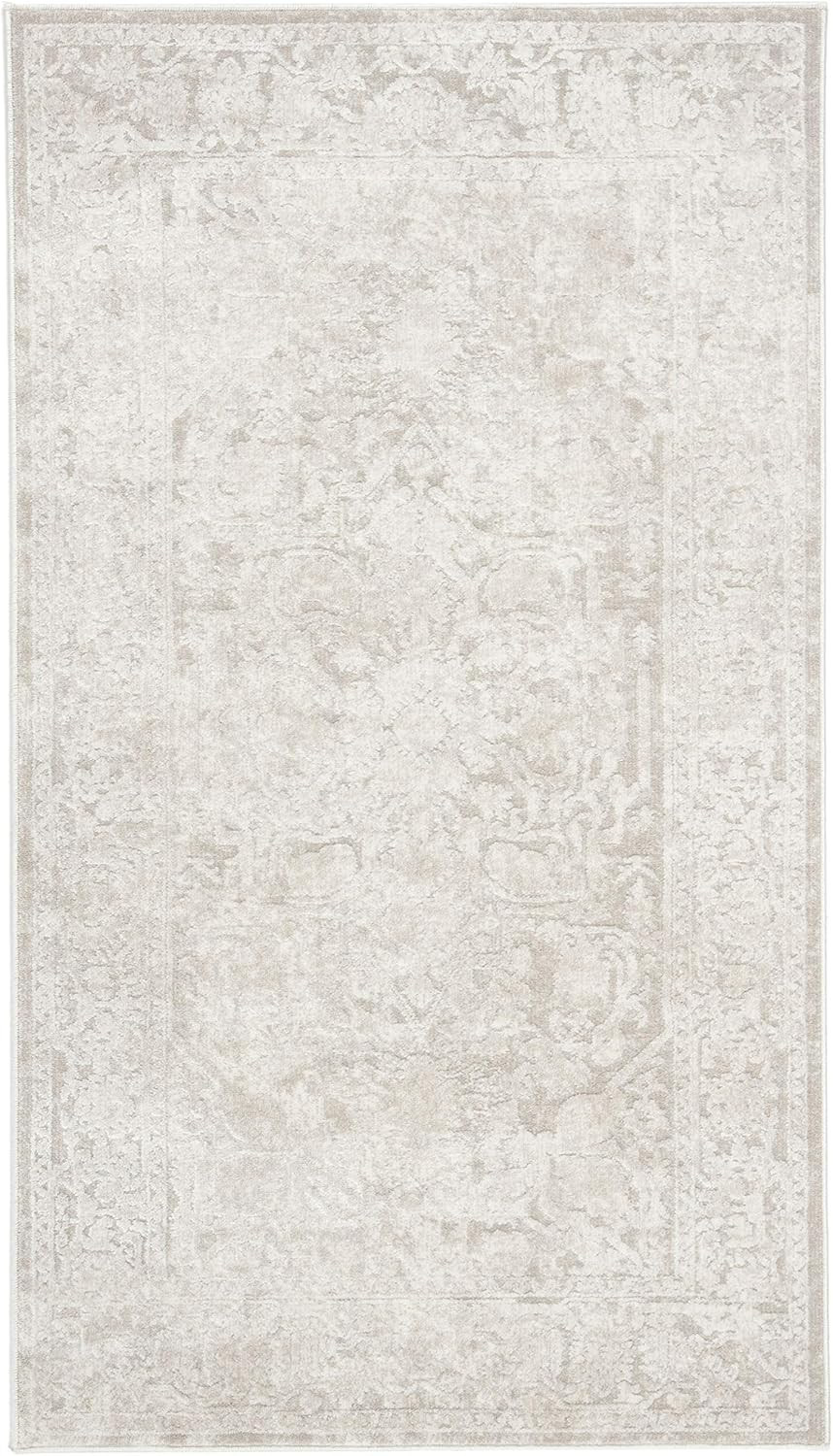 SAFAVIEH Reflection Collection Accent Rug - 2'3" x 3', Cream & Ivory, Non-Shedding & Easy Cleanin... | Amazon (US)