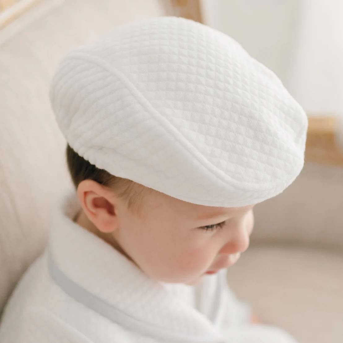 Harrison Quilted Newsboy Cap | Baby Beau & Belle