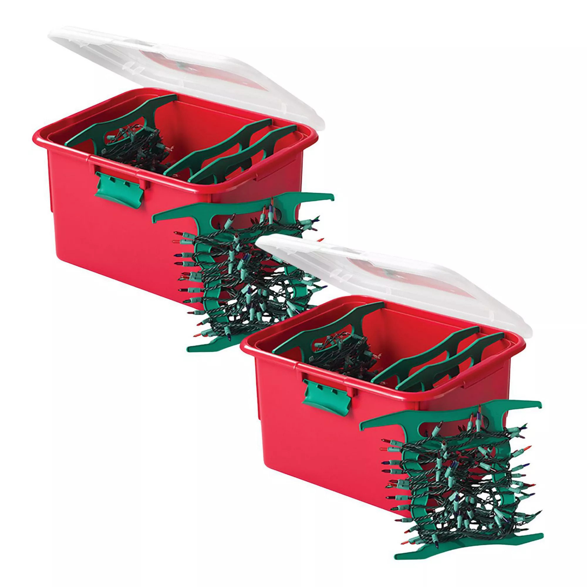 Homz 2-Pack Light Wrap Storage Containers with 4 Cord Wraps | Kohl's