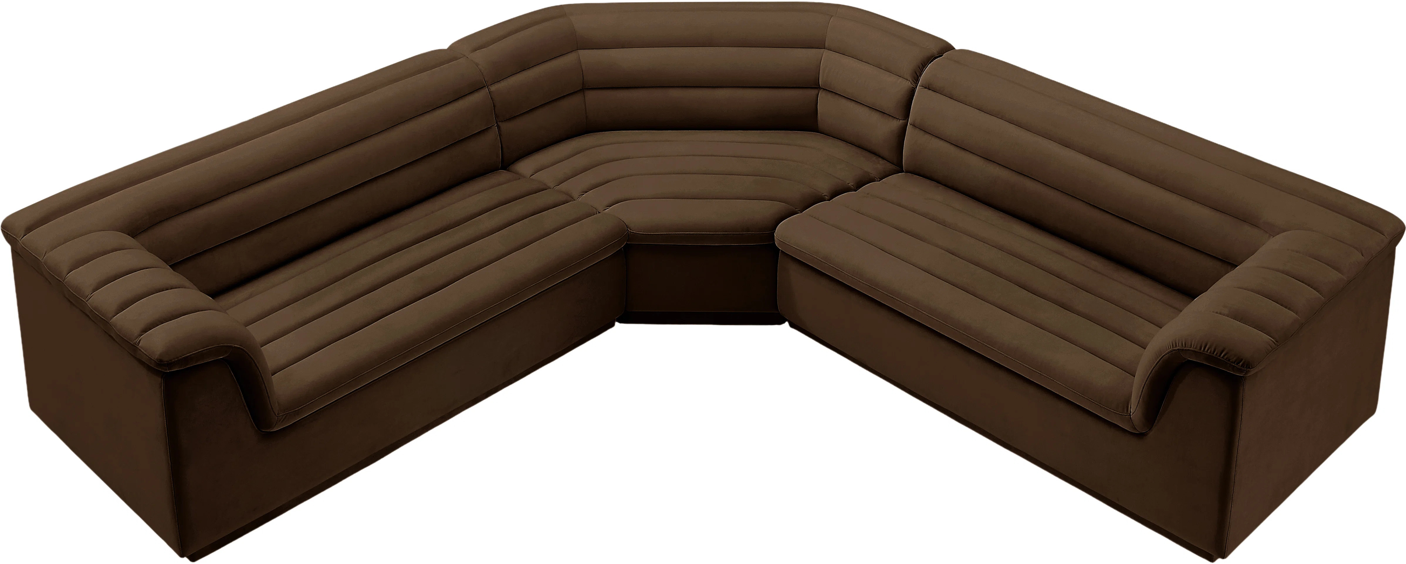Iyaunna 3 - Piece Velvet Sectional | Wayfair North America