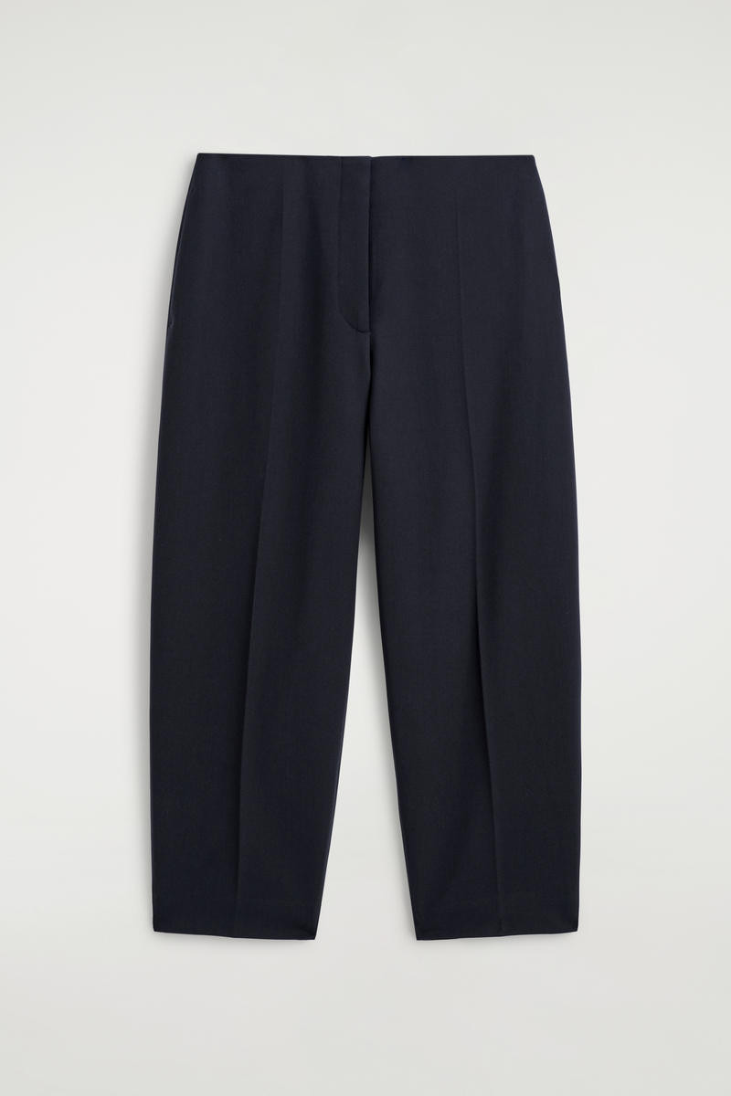 Wool-Blend Barrel-Leg Pants | COS (US)