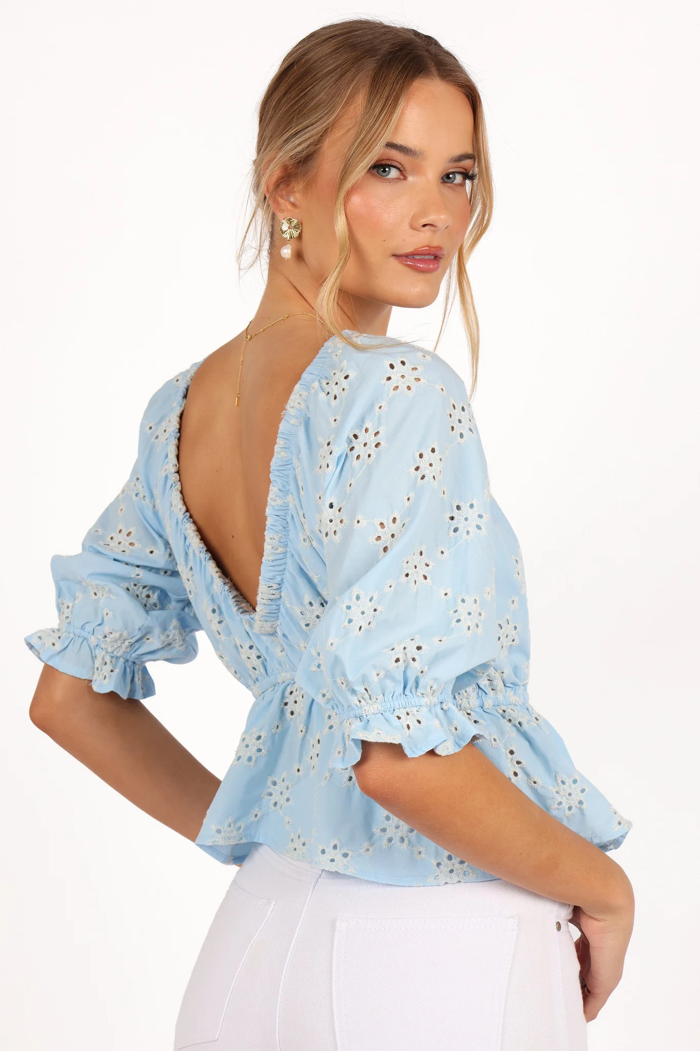 Cristiana Top - Sky | Petal & Pup (US)