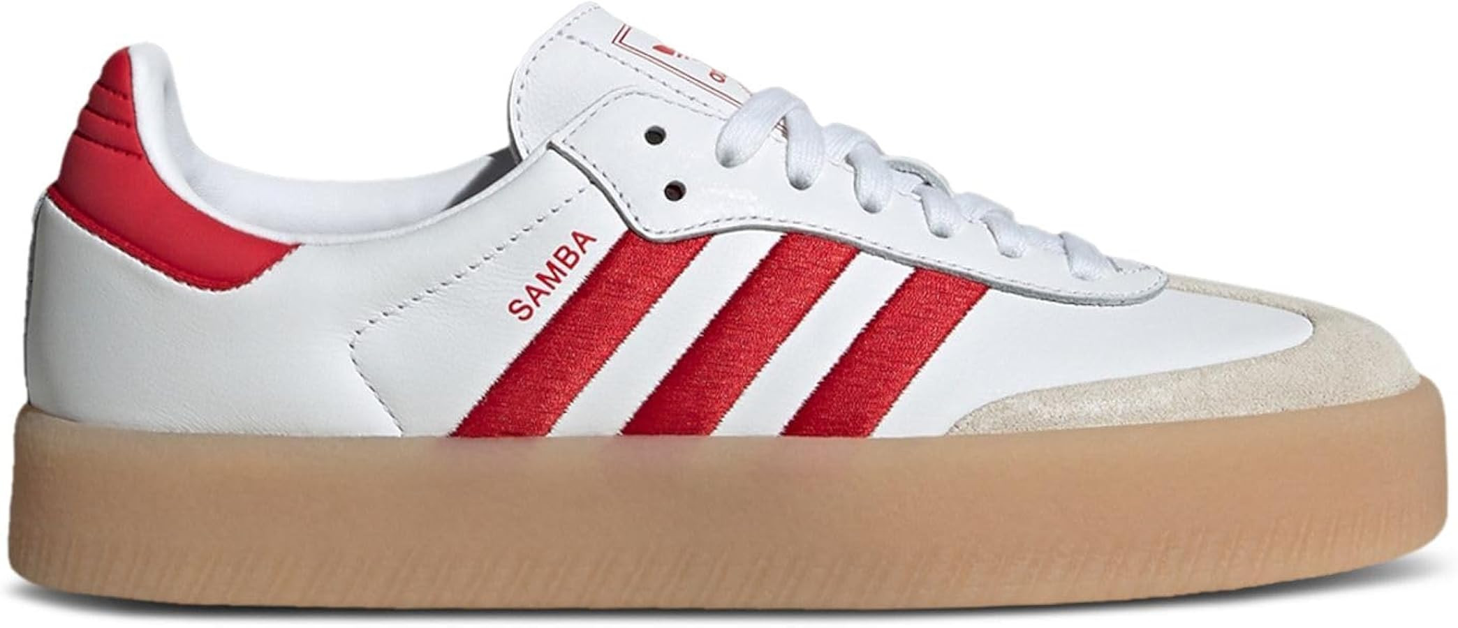 adidas Samba OG Women's Shoes, Cloud White/Better Scarlet/Cloud White, Size 6 | Amazon (US)