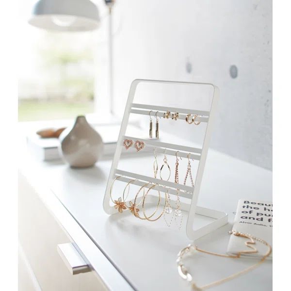 Yamazaki Home Earring Display Stand - Holder For Jewelry Organization, Steel | Wayfair North America