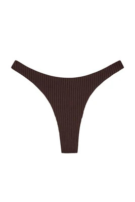 Tamarama Bottom - Espresso Wide Rib | Monday Swimwear