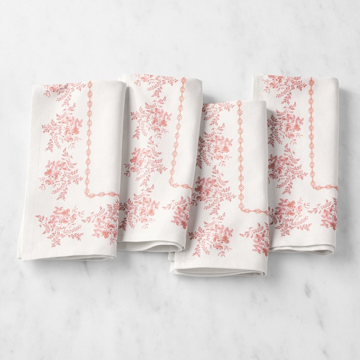 English Floral Napkins, Set of 4 | Williams-Sonoma