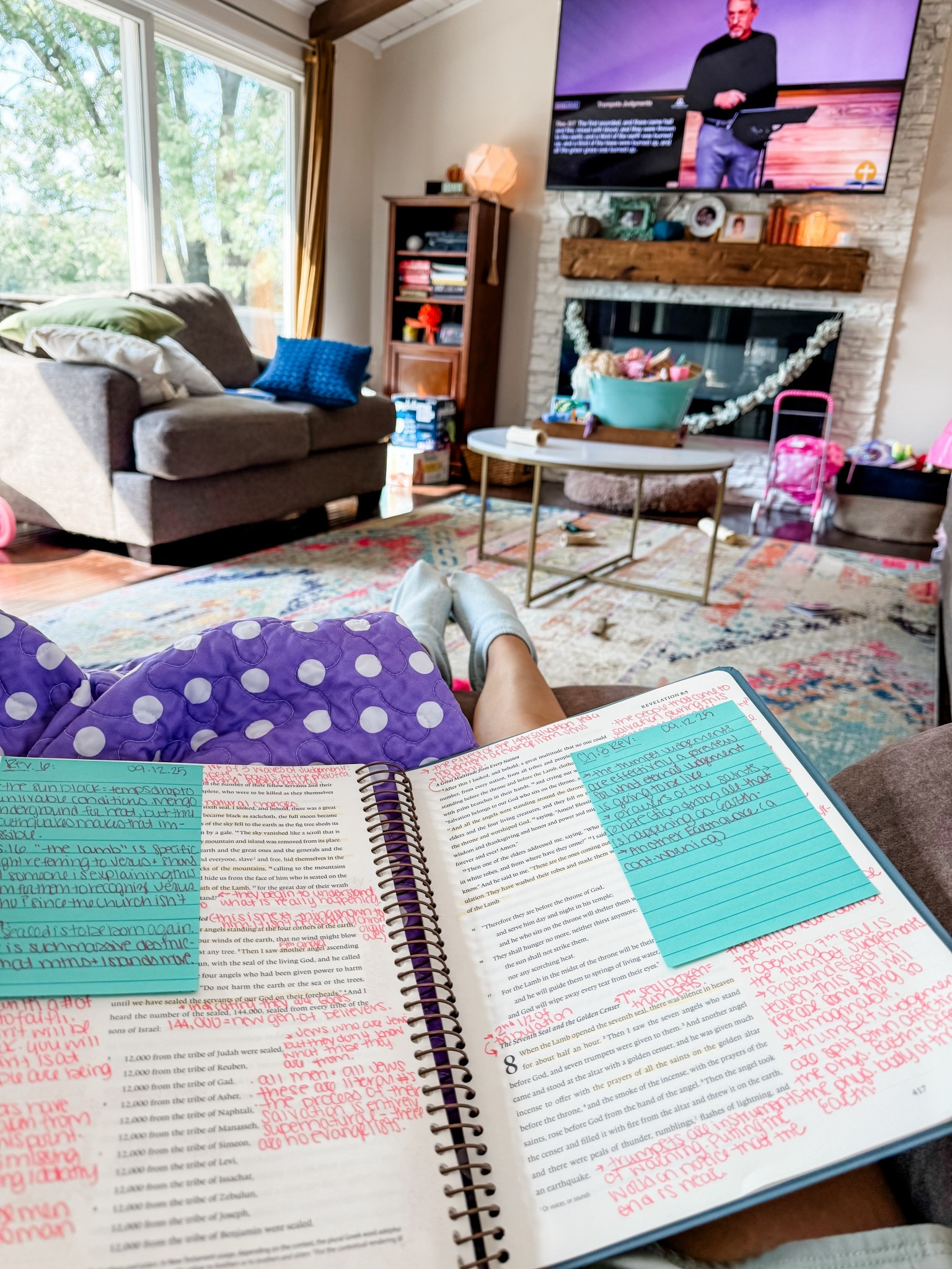 If you struggle reading the word FIND a Bible teacher that can help you with that. Everyone in my close circle is probably sick of me mentioning this because I can’t shut up about him…but I highly recommend Verse by Verse Ministry from Stephen Armstrong. Man, guys. This man was anointed by God. He’s one of those teachers that just makes it all make sense in terms you understand. He has a TON of studies on his app, but you can also access some of them on RightNow Media and YouTube. I’m currently studying Revelation which was a book that has ALWAYS intimidated me, and through this study my fears have subsided and I have no anxiety in the book anymore. If you struggle not only reading your Bible but also understanding it - I highly recommend trying one of his studies.

Also, I’ve posted about it before - but my Spiral Bibles have transformed my time in the word. My adhd brain can read it WAY easier with the double spacing and margins for notes. 

#christian #bible 

#LTKFamily #LTKFindsUnder50