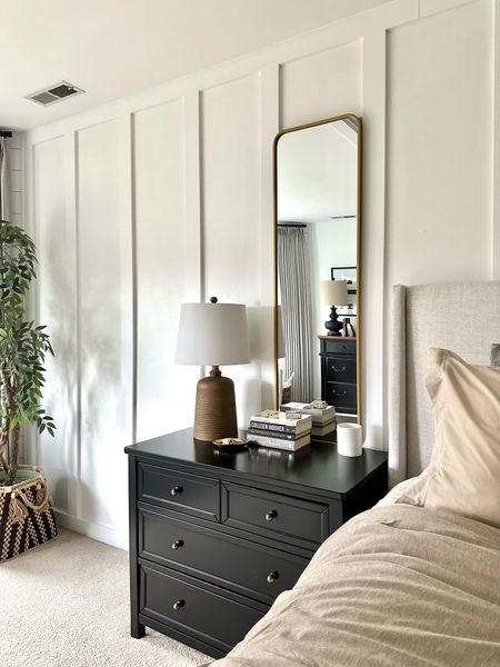 Adding these tall mirrors behind the nightstands added so much visual interest to this space. Plus they are very affordable! 

#LTKhome #LTKfindsunder100 #LTKstyletip